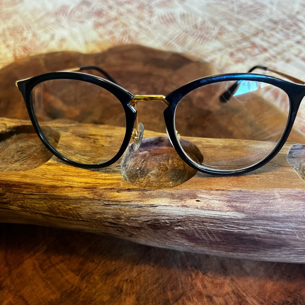 Ray Ban 7140 RX 1.50 Chic Black and Gold Eyeglass